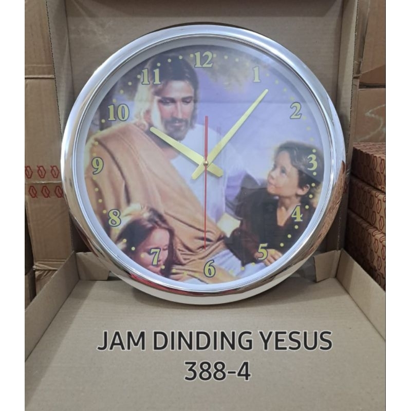 Jam Dinding Gambar Yesus 388