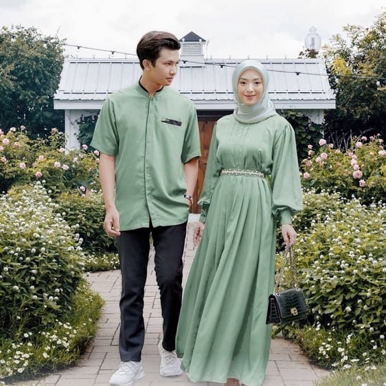 Baju Couple Keluarga Lebaran Terbaru Sarimbit Keluarga Family Set Gamis Couple Ibu Anak 2023