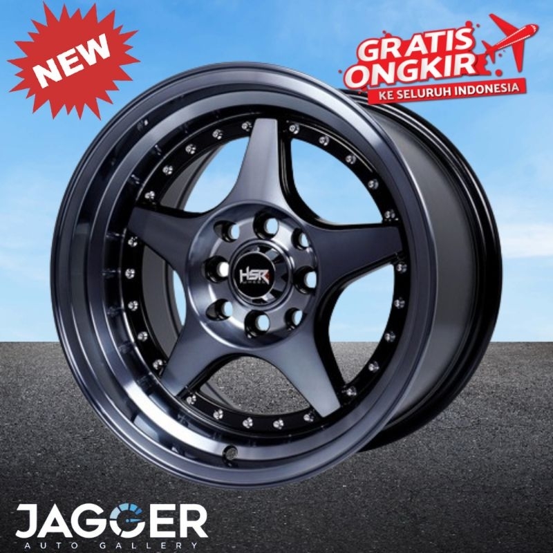 Velg mobil celong ring 15 hsr kobror pcd 4x100 dldan 4x114,3