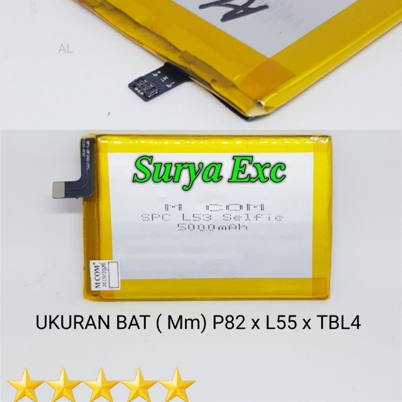 Baterai Spc L53 Selfie /L 53Selfie Batrai Tanam / Soket Double IC Protection