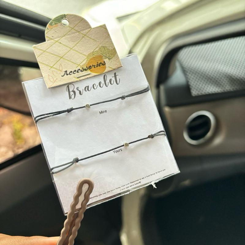 Gelang couple simple dadu silver / Gelang couple pacar