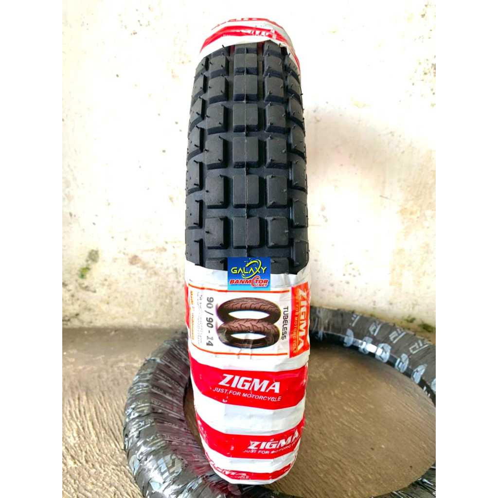 Ban Trail Zigma 90/90-14 Ring 14 Tubeles ban 90/90-14 ban ring 14 ban zigma ban motor ring 14 ban tu