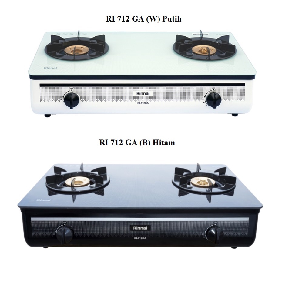 Rinnai Kompor Gas 2 Tungku RI-712GA / RI 712 GA / RI712GA