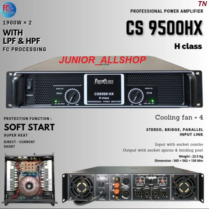Power Amplfier Firstclass cs 9500hx/cs 9500 hx/cs9500hx 3800w ORIGINAL
