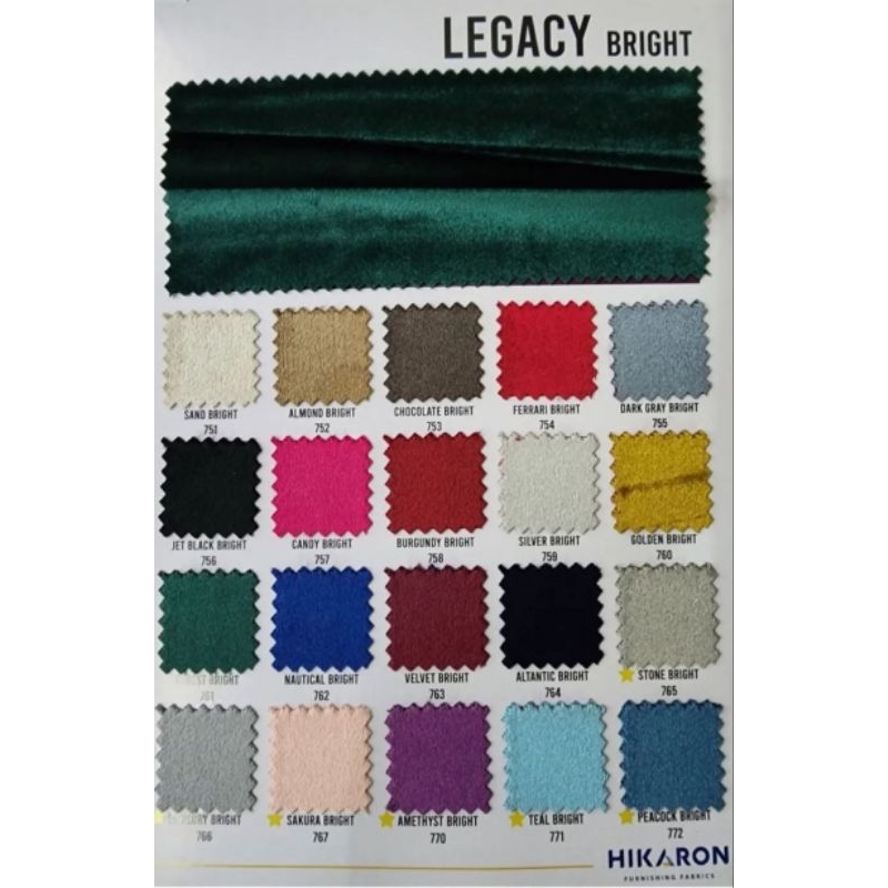LEGACY BRIGHT / KAIN SOFA BELUDRU BLUDRU MENGKILAP / VELVET HALUS/COVER KAIN SOFA KURSI MAKAN