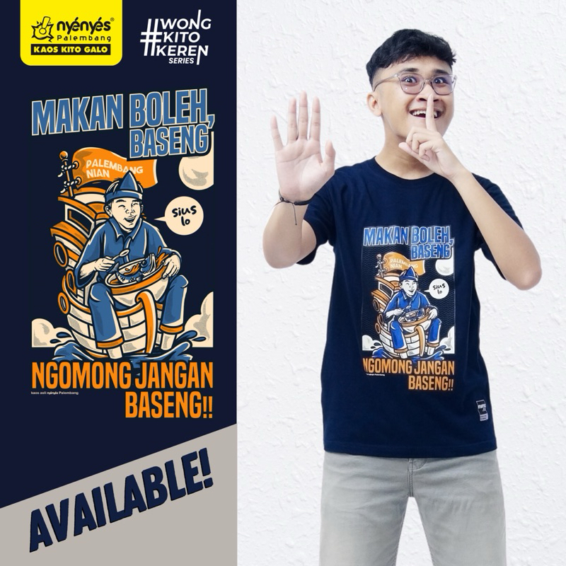 MAKAN BASENG | WKK SERIES | KAOS PALEMBANG