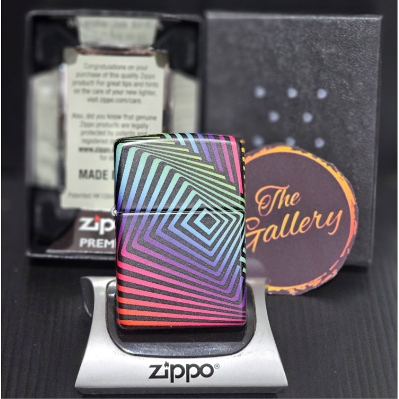 49352 ORIGINAL ZIPPO RAINBOW PATTERN DESIGN