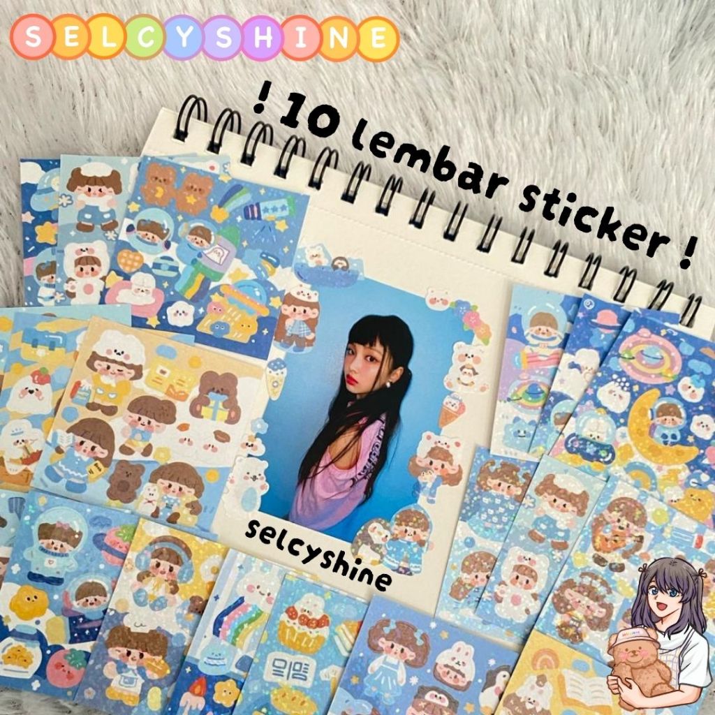 

[Selcyshine] Mini Sticker Deco ISI 10 - "RuanRuan" Series Sharing / Sticker Freebies / Sticker SET / Sticker Deco Topload Photocard KPOP
