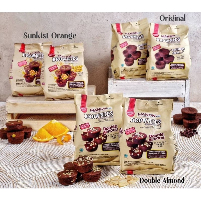 

Manon Brownies Double Almond | Alvarian 60 gr | Isi 4 Pics | 1 Pack