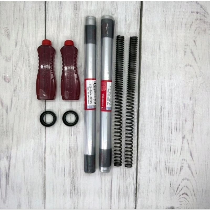 Paket As Shock (KWB)+Seal+Oli+Per Buat Motor Blade 110, Blade Lama, Revo Absolute, Revo Fit, Revo Ne