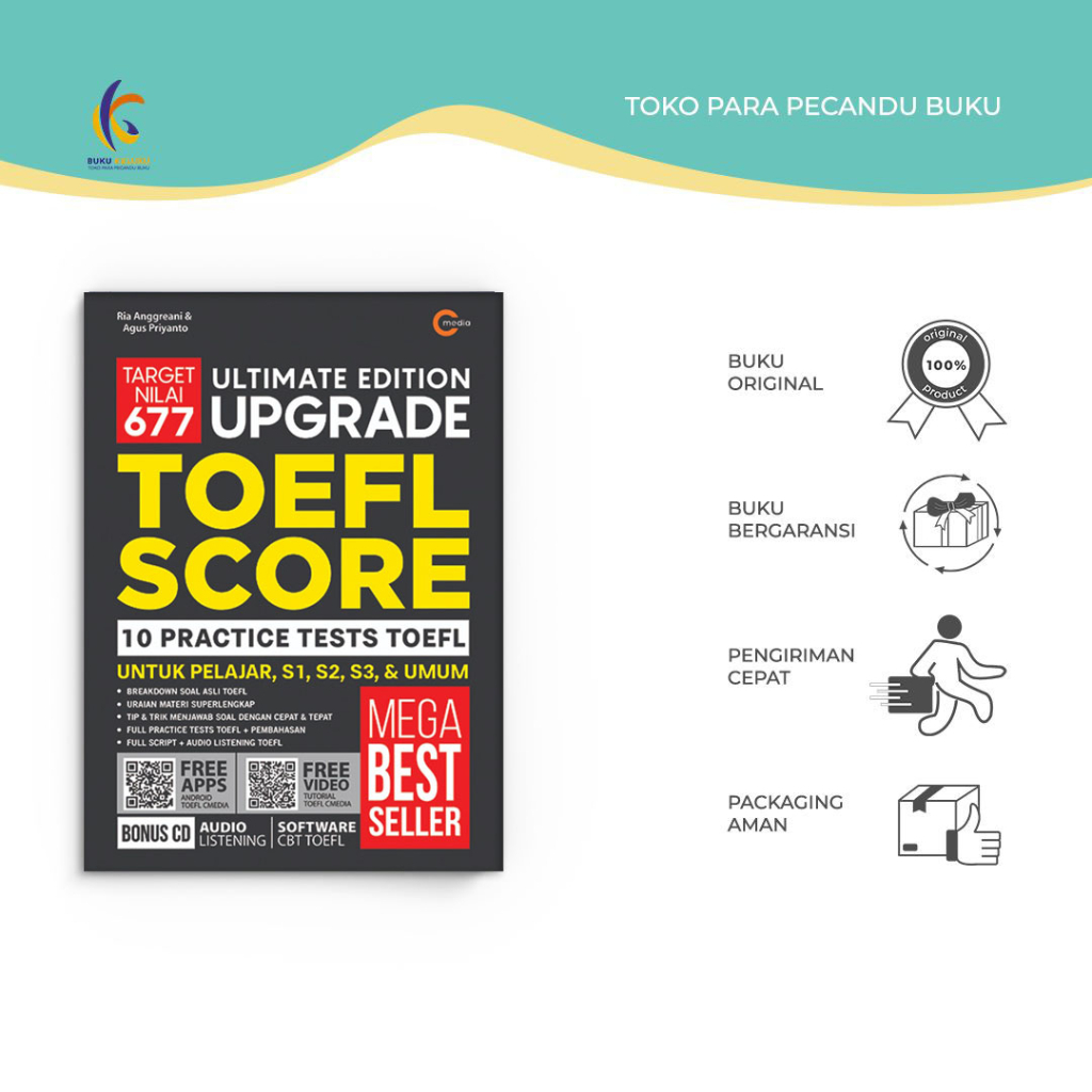 Buku Toefl - Ultimate Edition Upgrade Toefl Score - Ria Angreani - Cmedia - Bumifiksi