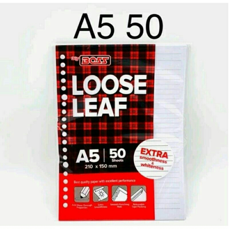 

Loose Leaf Big Boss A5 Isi Binder A5 Isi 50 Lembar