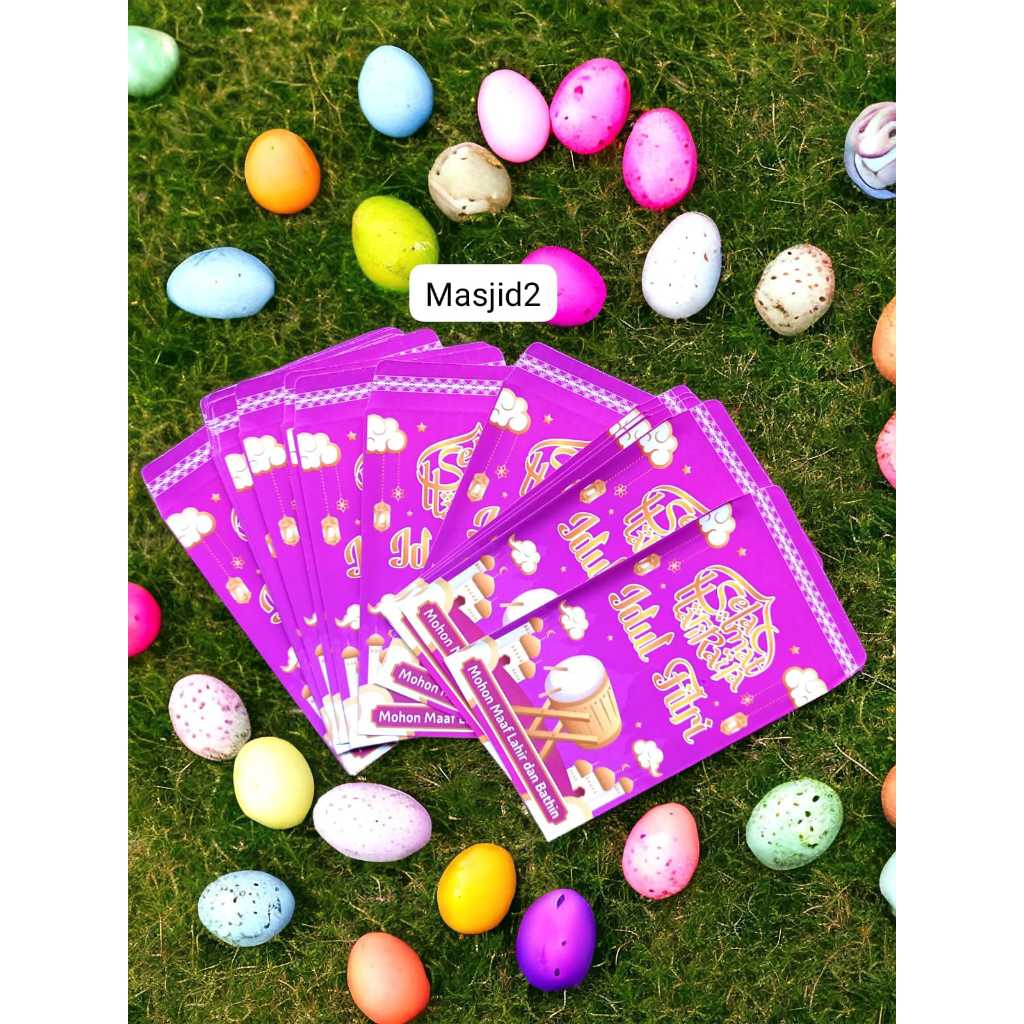 

Amplop ampau lebaran Masjid karakter D (isi 100 lembar mix) fv