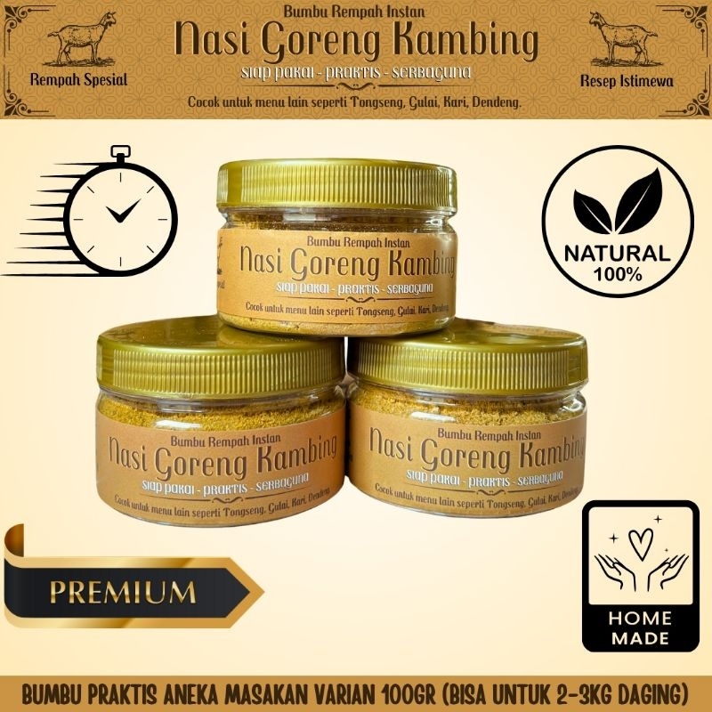 

rempah-rempah instan dengan 100% rempah asli dengan rasa Nusantara