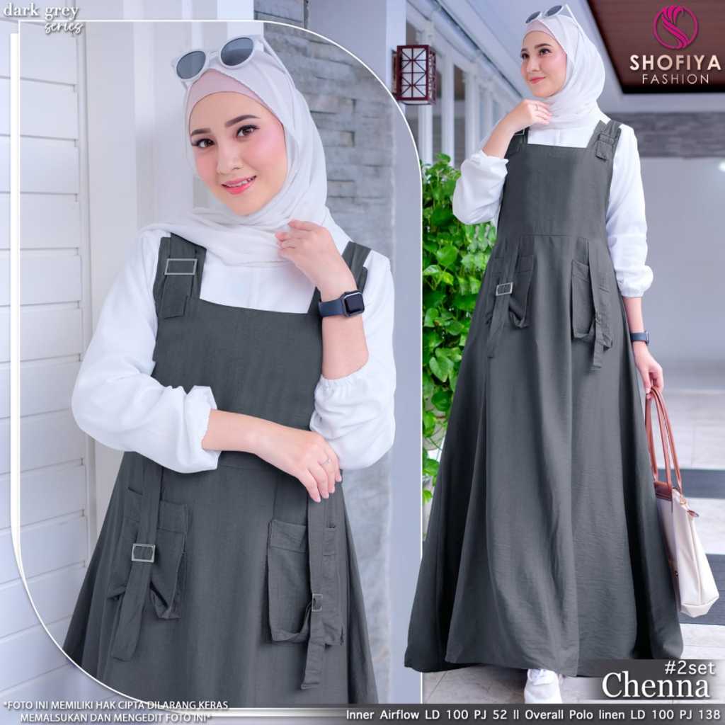 GAMIS REMAJA KOREA Sonia Set 2 IN1 Inner Overall //ARIEL SET // SHELLYN Set 3 IN1ORIGINAL BY SHOFIYA