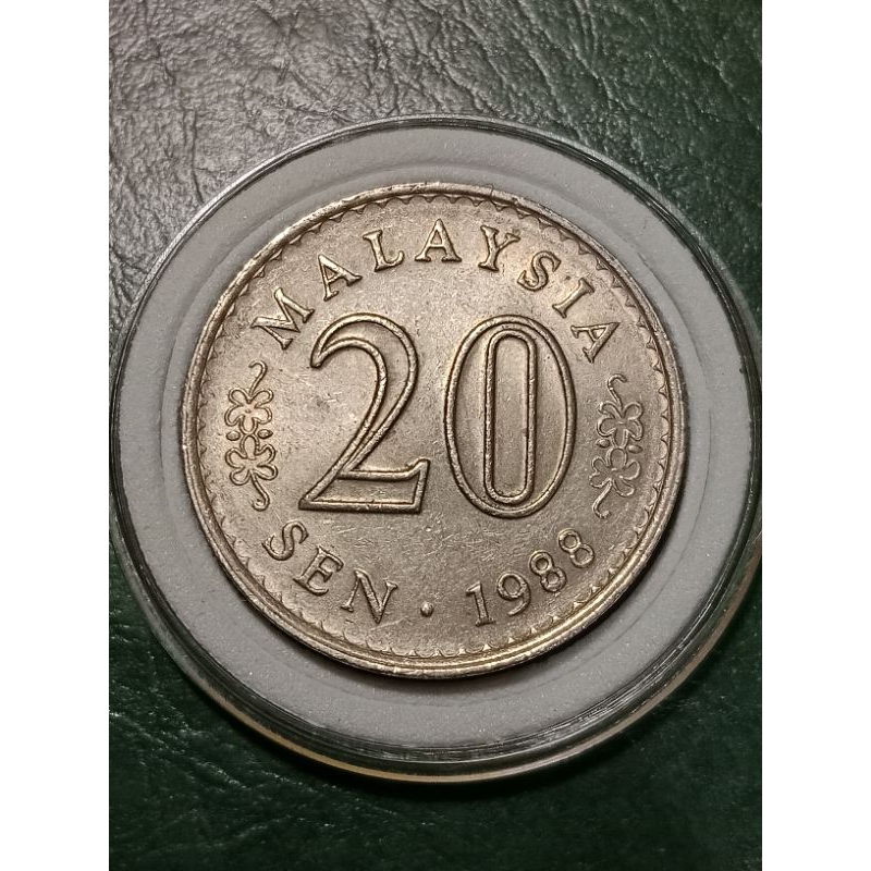 Koin Malaysia 20 Sen Tahun 1988