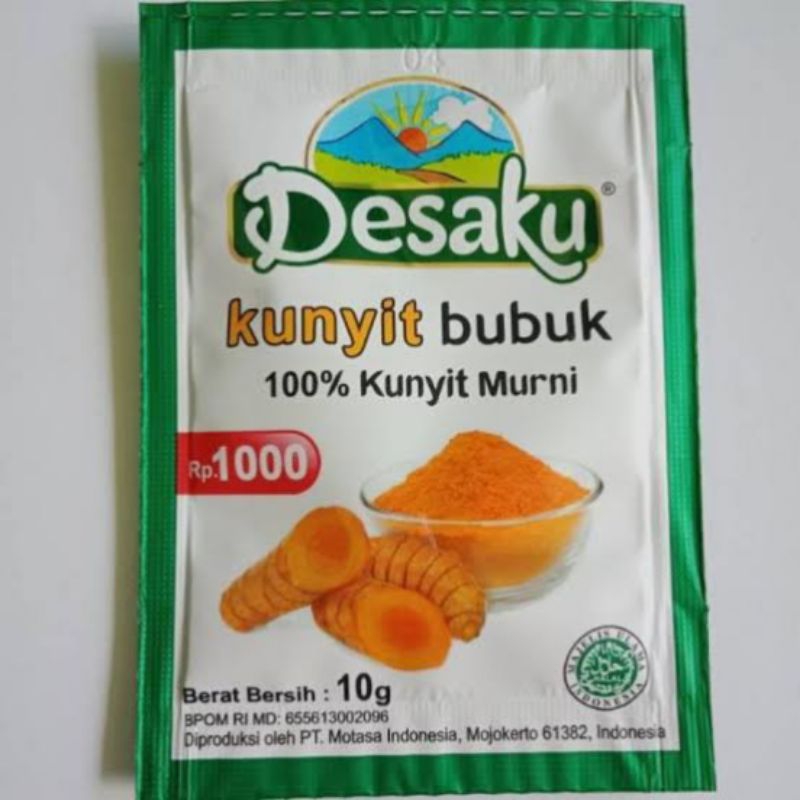 

Desaku Kunyit bubuk sachet 10 gram