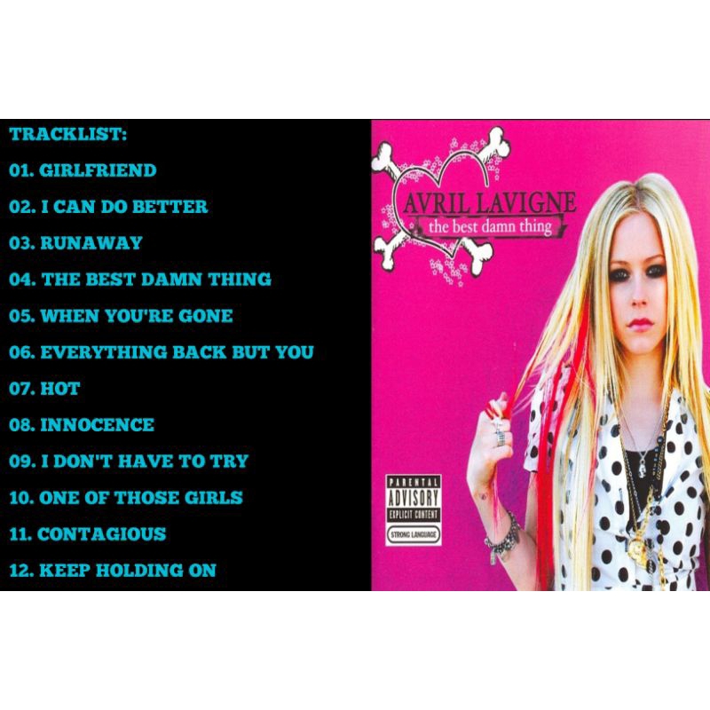 cd avril lavigne the best damn thing 2007