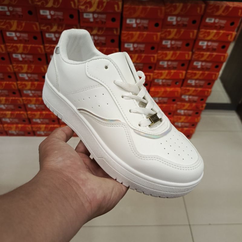 NEW SNEAKERS WANITA BRAND TRISET SHOES PUTIH POLOS SNEAKERS KEKINIAN || SEPATU TALI SNEAKERS CASUAL 