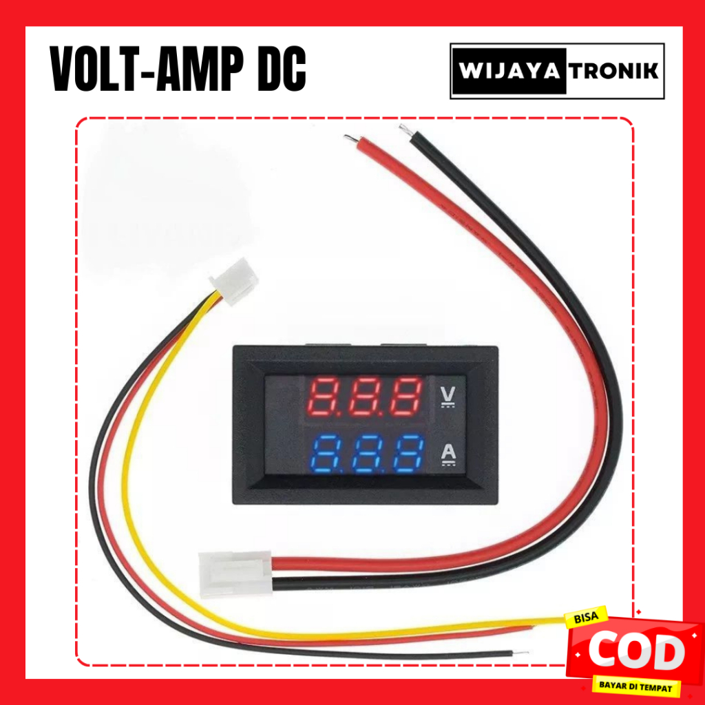 VoltMeter AmpereMeter Digital DC 0-100V 10A Dual Display Volt Meter 0 - 100V + Ampere Meter