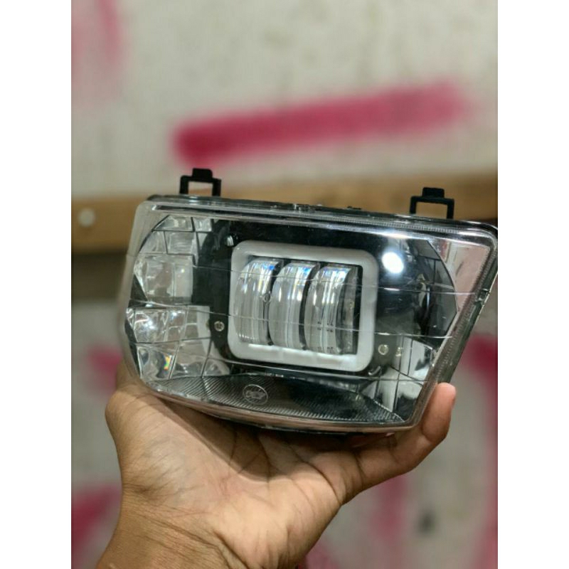 led daymaker supra x lama,lampu depan daymaker led tembak supra x