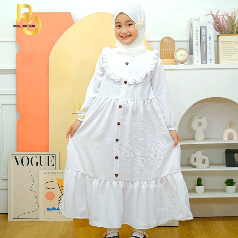 Premium Baju Gamis Anak Perempuan Muslim Remaja Terbaru Usia 1-12 Tahun