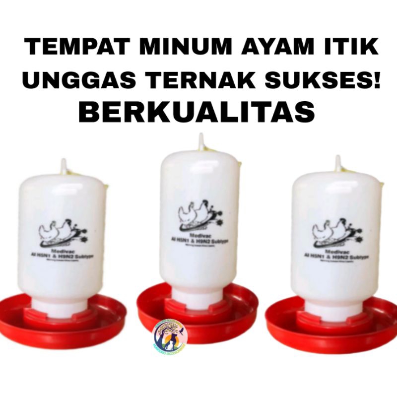 Tempat Minum Ayam TMA 1 Liter Doc Ayam,Puyuh Tempat Minum Itik TMI Tempat Minum Unggas TMU Medion Vi