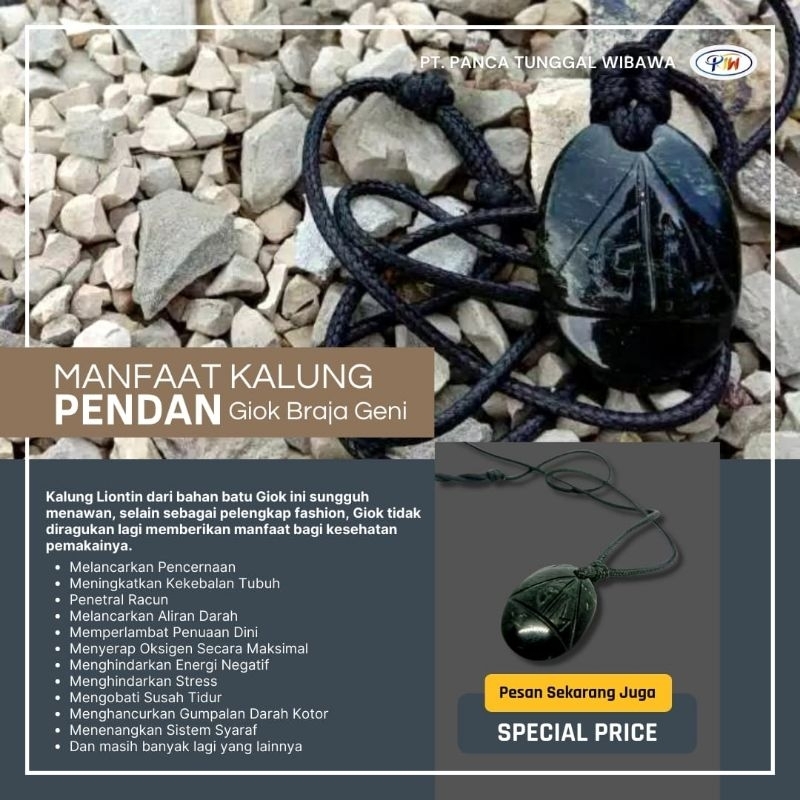 Kalung Pendant Wulung GM Asli