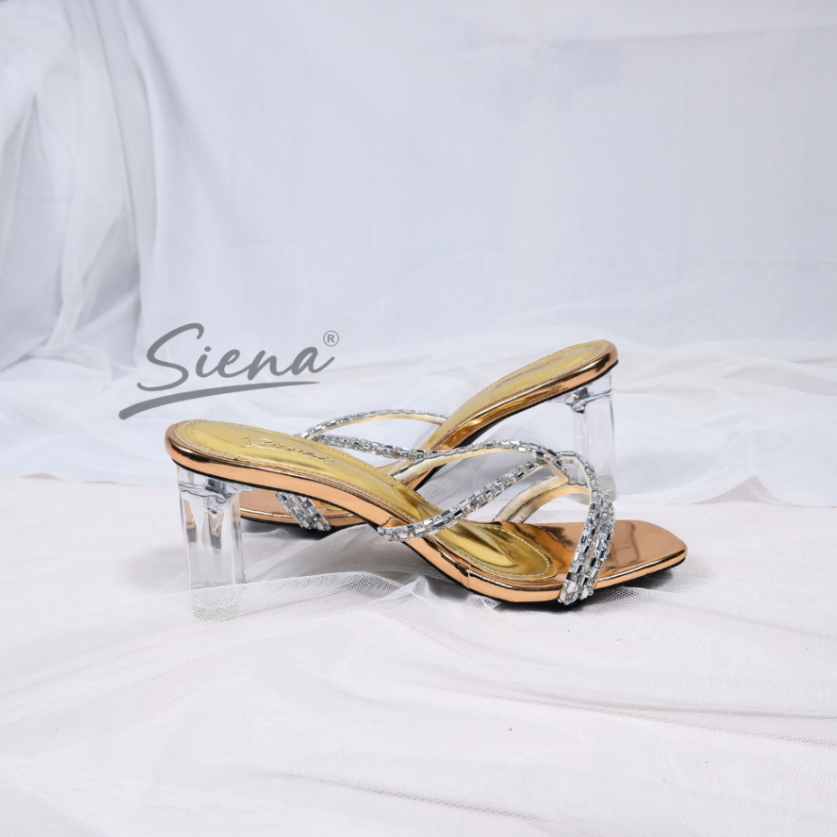 Siena Shoes  Naira Sandal Kaca Permata Sandal Pesta Wanita Heels 7 cm