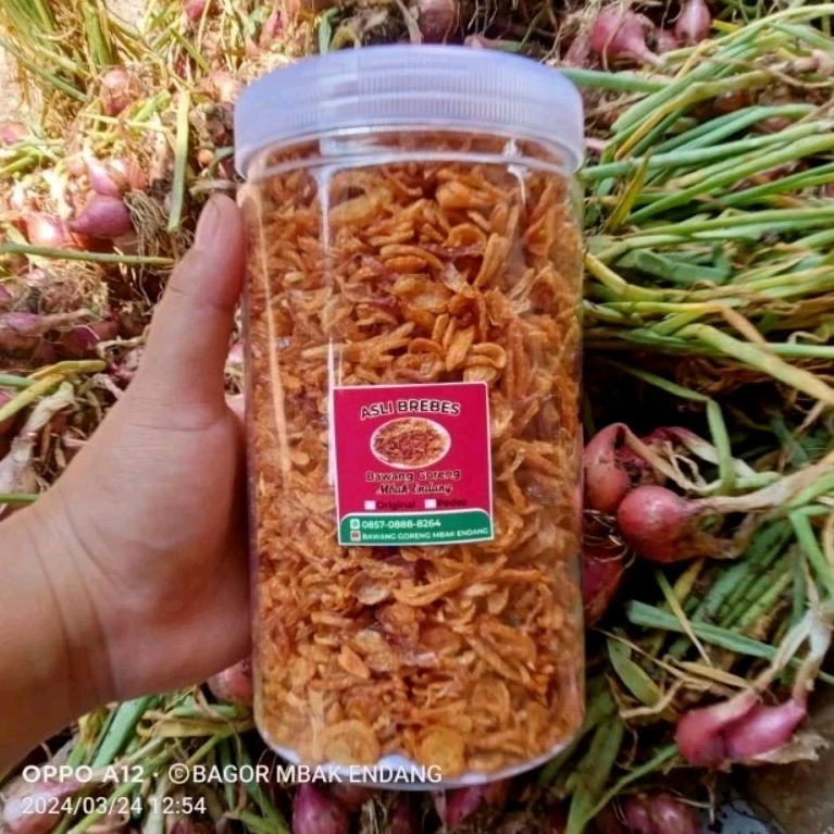 

BAWANG GORENG ASLI BREBES 500 GR MBAK ENDANG