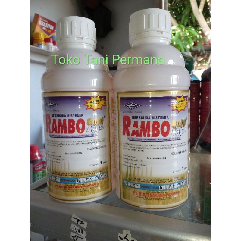 Rambo Gold 480SL 1Liter /Herbisida Sistemik  Rambo Gold 480SL
