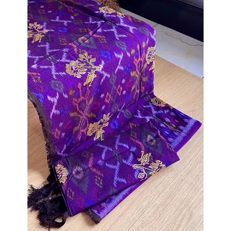 NEW ENDEK TENUN LASEM BORDIR PUCUK SET SELENDANG