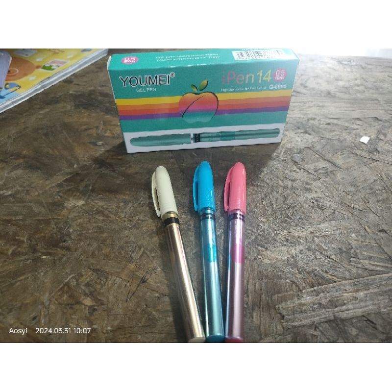 

Pulen Youmei GEL PEN G-8005 isi 12 pcs 1 Box / IPEN 14 0.5 mm