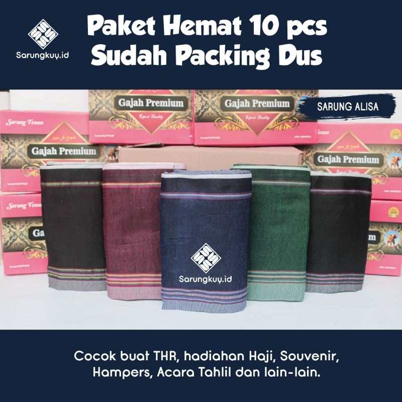 Sarung Alisa | oleh-oleh Haji Umroh | Acara tahlil | Souvernir | Hampers | THR