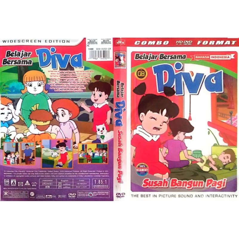 KASET KARTUN ANAK " DIVA SUSAH BANGUN PAGI "