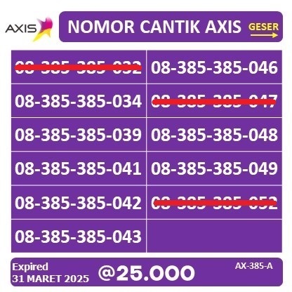 NOMOR CANTIK AXIS 11 DIGIT
