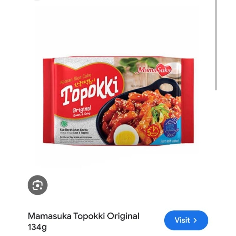 

mamasuka topoki original 134 gr