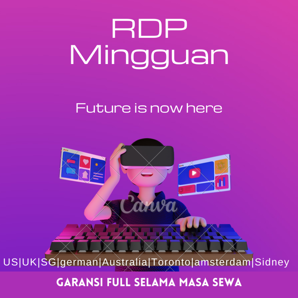 RDP MINGGUAN BERGARANSI MURAH