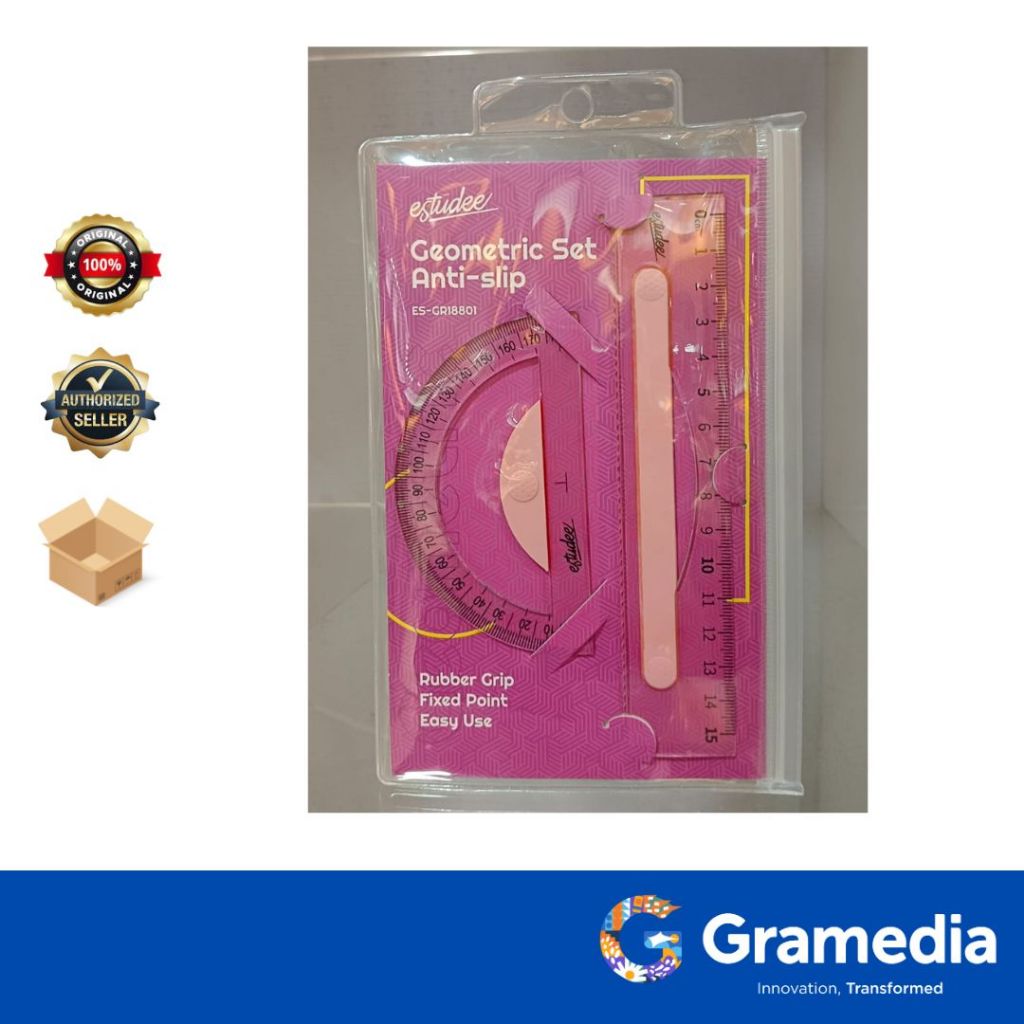

Gramedia Surabaya- estudee geometric set anti-slip pink es-gr18801