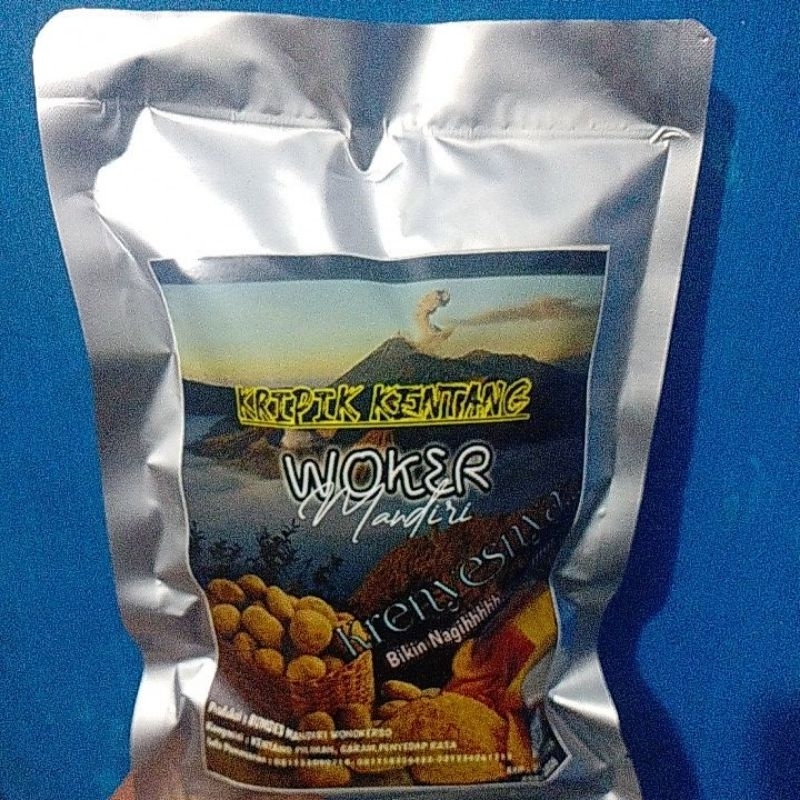 

keripik kentang asli wonokerso gunung Bromo rasa original