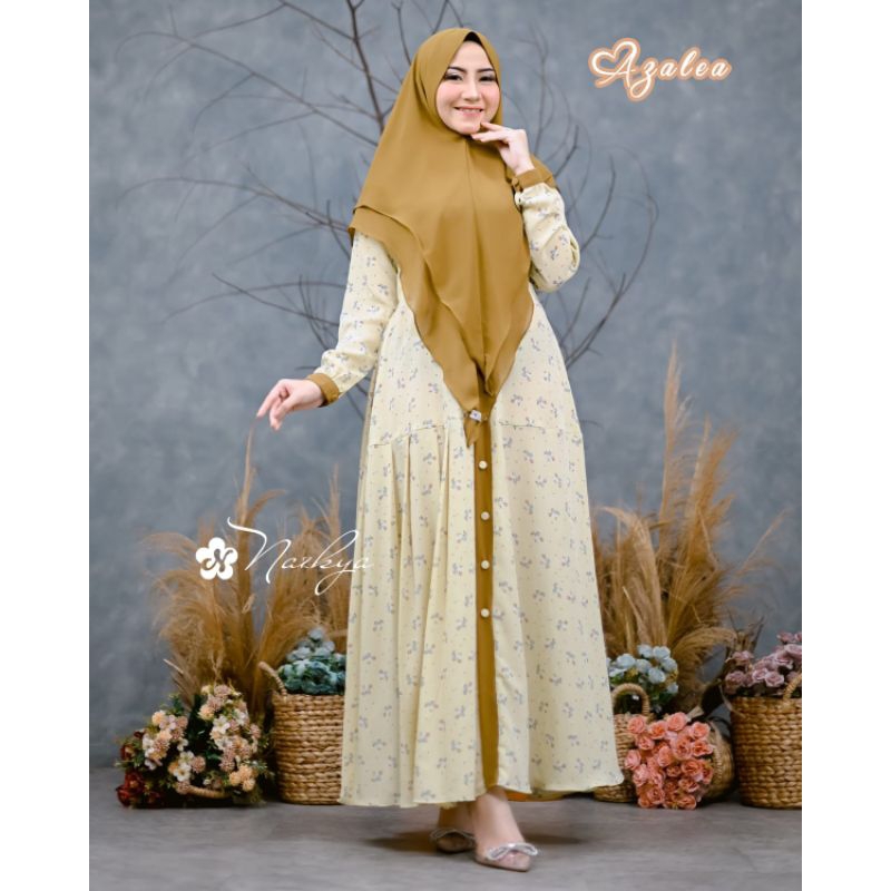 gamis azalea set khimar ori nazkya syar'i