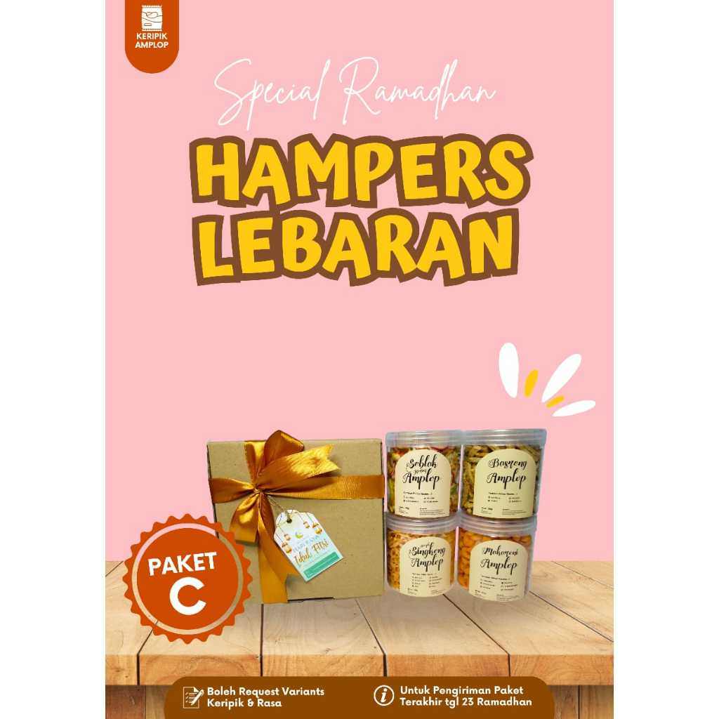 

[KHUSUS HAMPERS PAKET C] Paket Hampers Lebaran Snack Keripik Murah