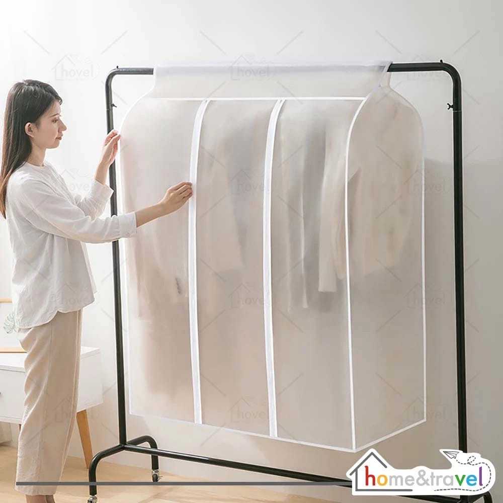 Cover Pelindung Pakaian Anti Debu Penutup Lemari Jemuran Bahan Waterproof