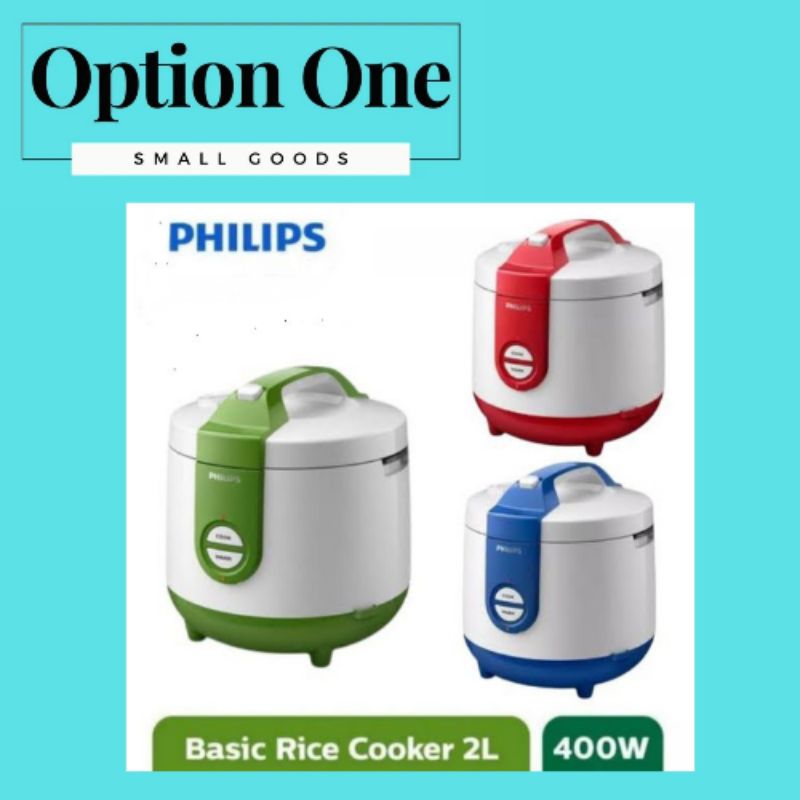 Philips Rice Cooker HD3119/32 (HIJAU) 2 Liter Penanak Nasi HD3119