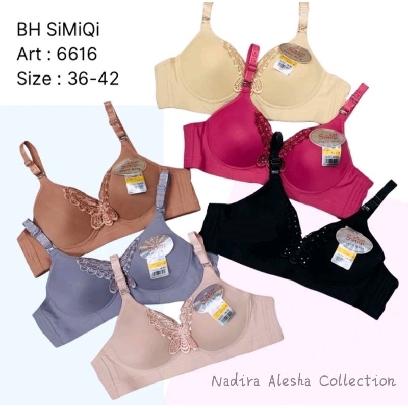 BH/Bra SIMIQI Kupu kupu art 6616 Cup B/C (cup sedang) Soft/ Simiqi Model Kupu kupu