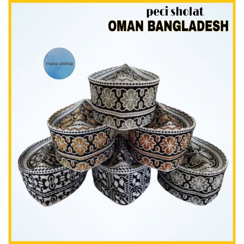PECI SONGKOK KOPIAH OMAN PUTIH PREMIUM / PECI OMAN