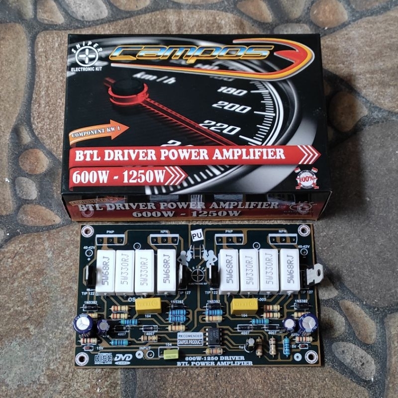 KIT Driver Power Amplifer BTL 600watt ~ 1250watt CAMPOS