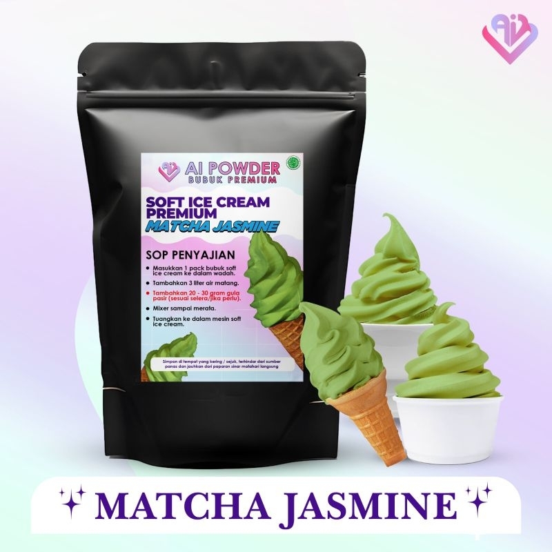 

Matcha Jasmine Bubuk Soft Ice Cream Premium The Best 1Kg