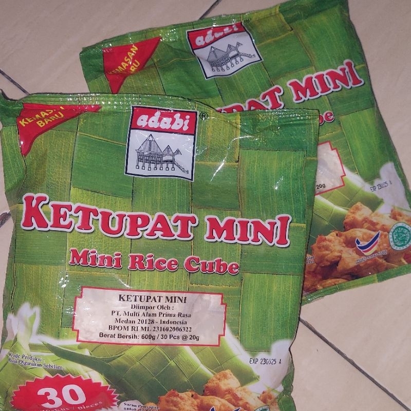 ketupat adabi ketupat mini instan
