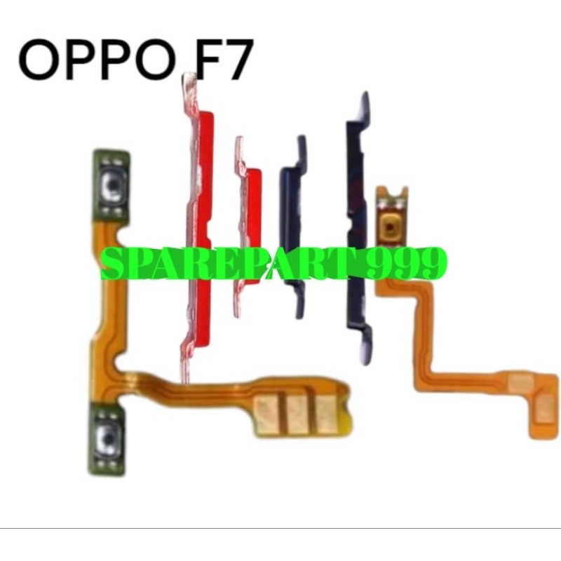 TOMBOL OPPO F7 TOMBOL SET + FLEXIBLE ON OFF VOLUME OPPO F7 ORIGINAL